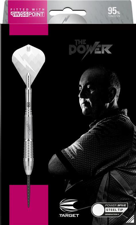 TARGET PHIL TAYLOR POWER 9 FIVE GEN 6 STEEL TIP .